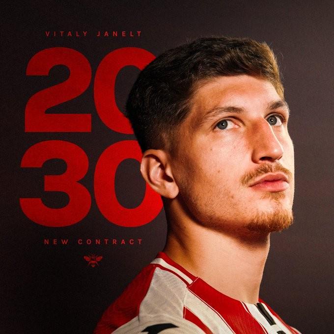 官方:布伦特福德与27岁中场雅内尔特续约至2030年